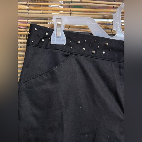 Harley Davidson Motor Clothes Black Bedazzled Pants - Picture 5 of 12